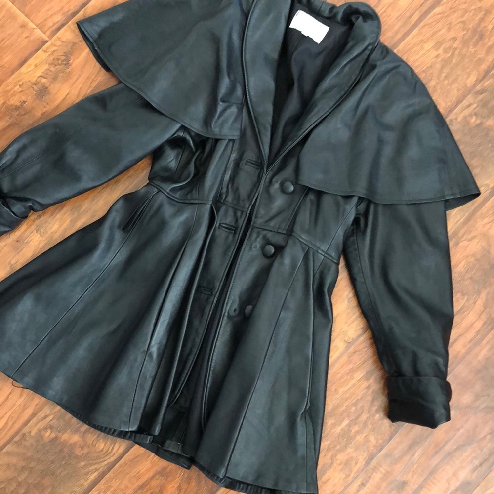 Martani - REAL LEATHER - vintage stunning coat